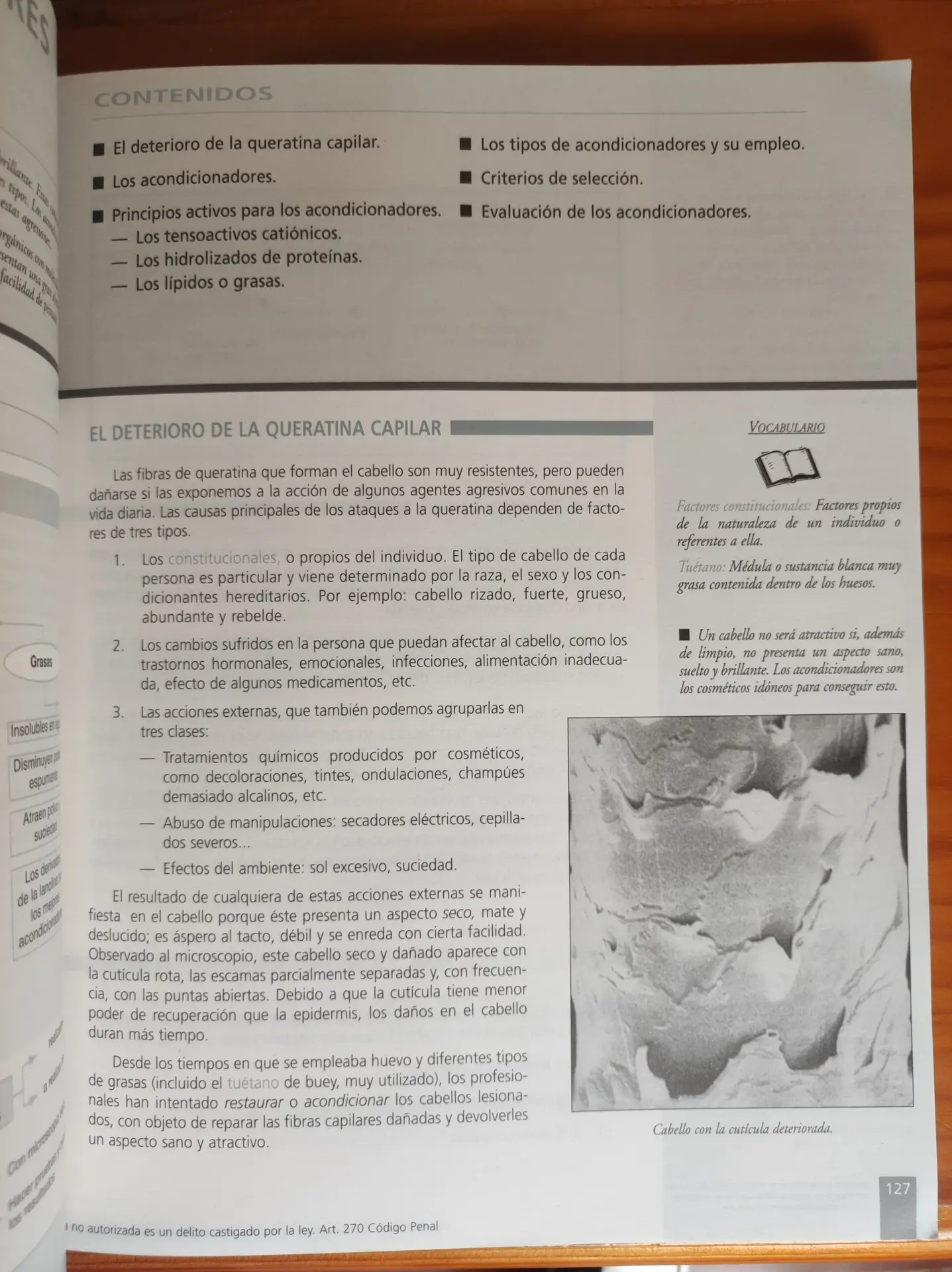 Cosmetología aplicada a peluquería