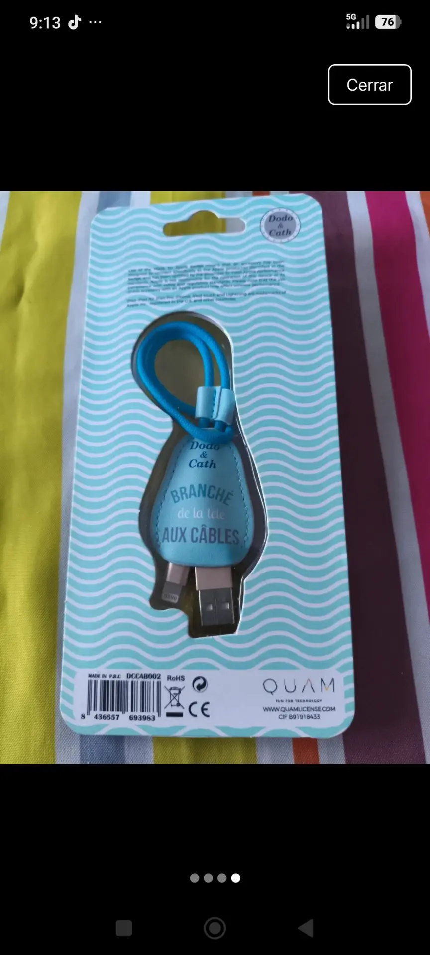 Cargador usb