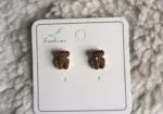 Pendientes marrones ositos