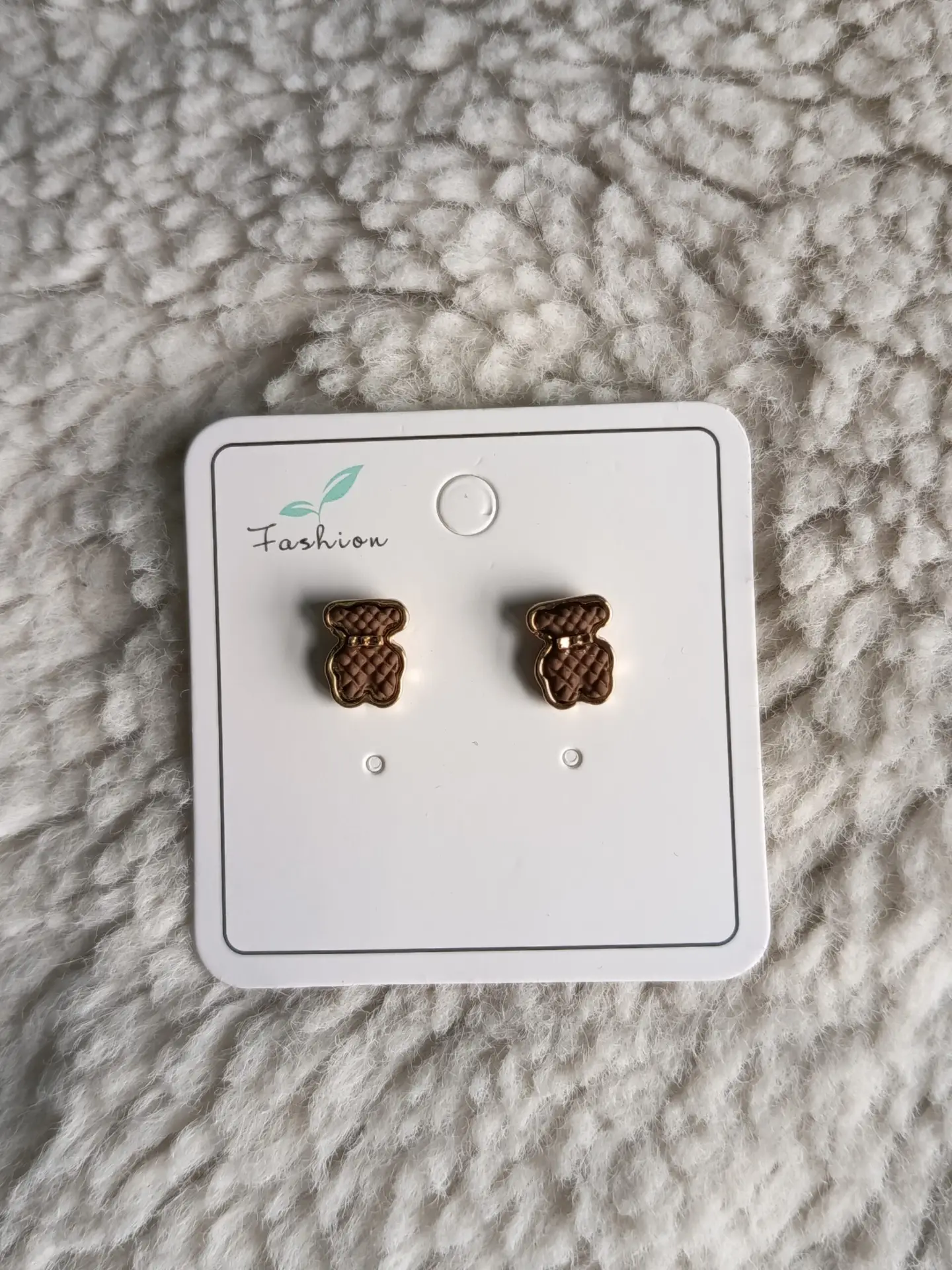 Pendientes marrones ositos