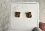 Pendientes marrones ositos
