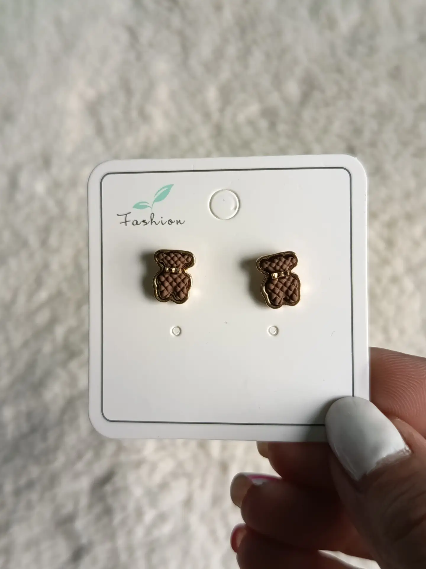 Pendientes marrones ositos