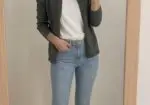 Chaqueta Massimo Dutti gris talla M