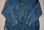 Sobrecamisa oversize denim Zara.