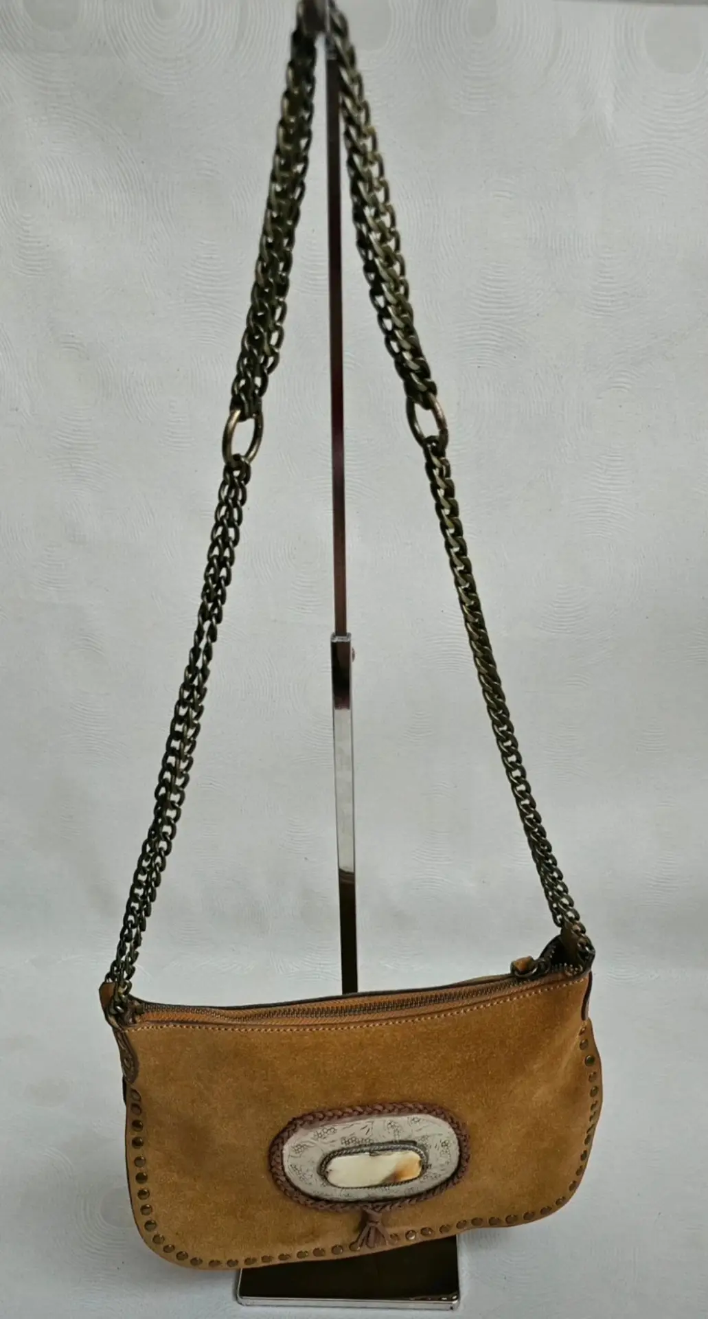 Bolso serraje pien boho Mango