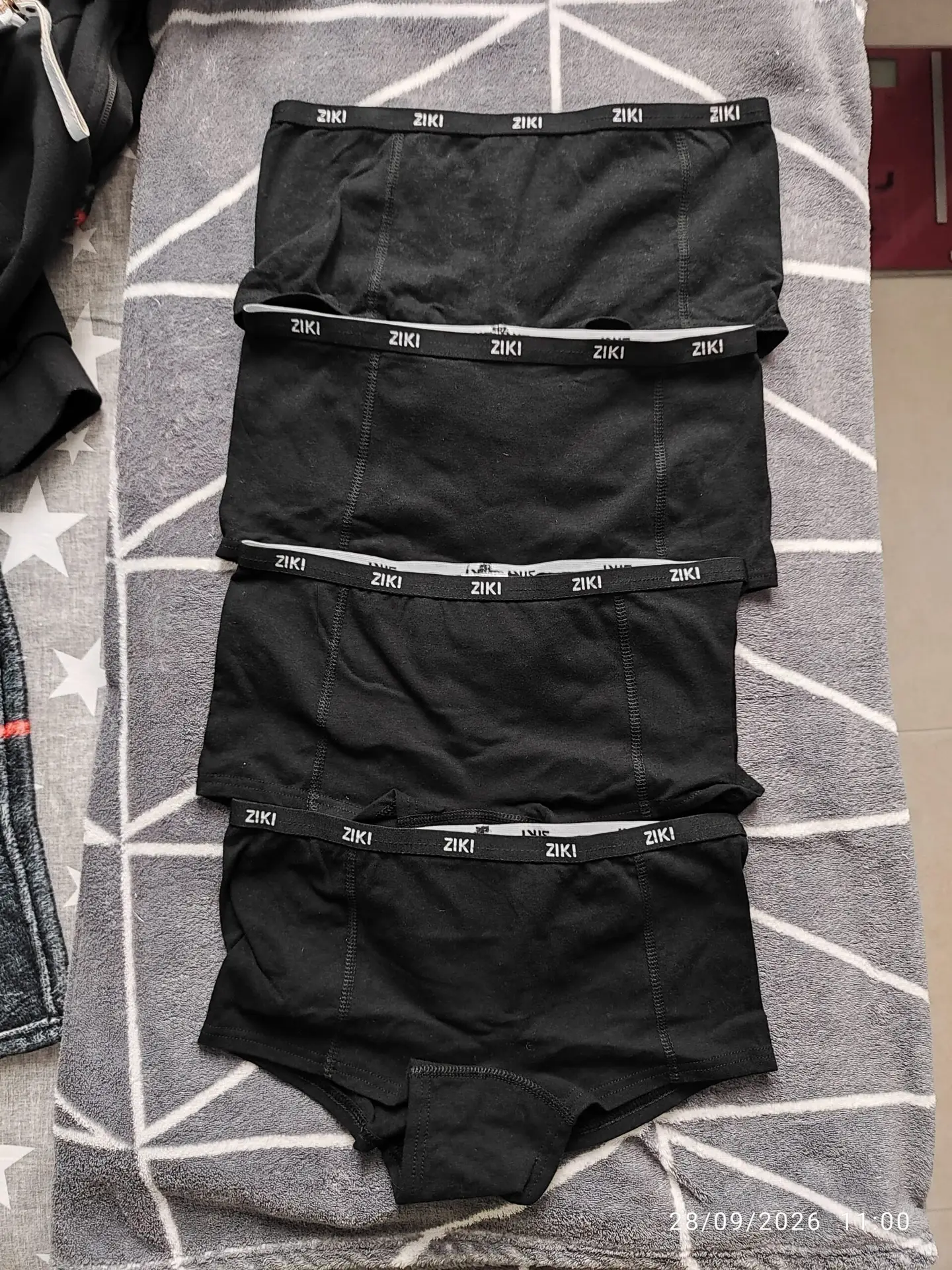 Pack 4 Calzoncillos ZIKI Negros