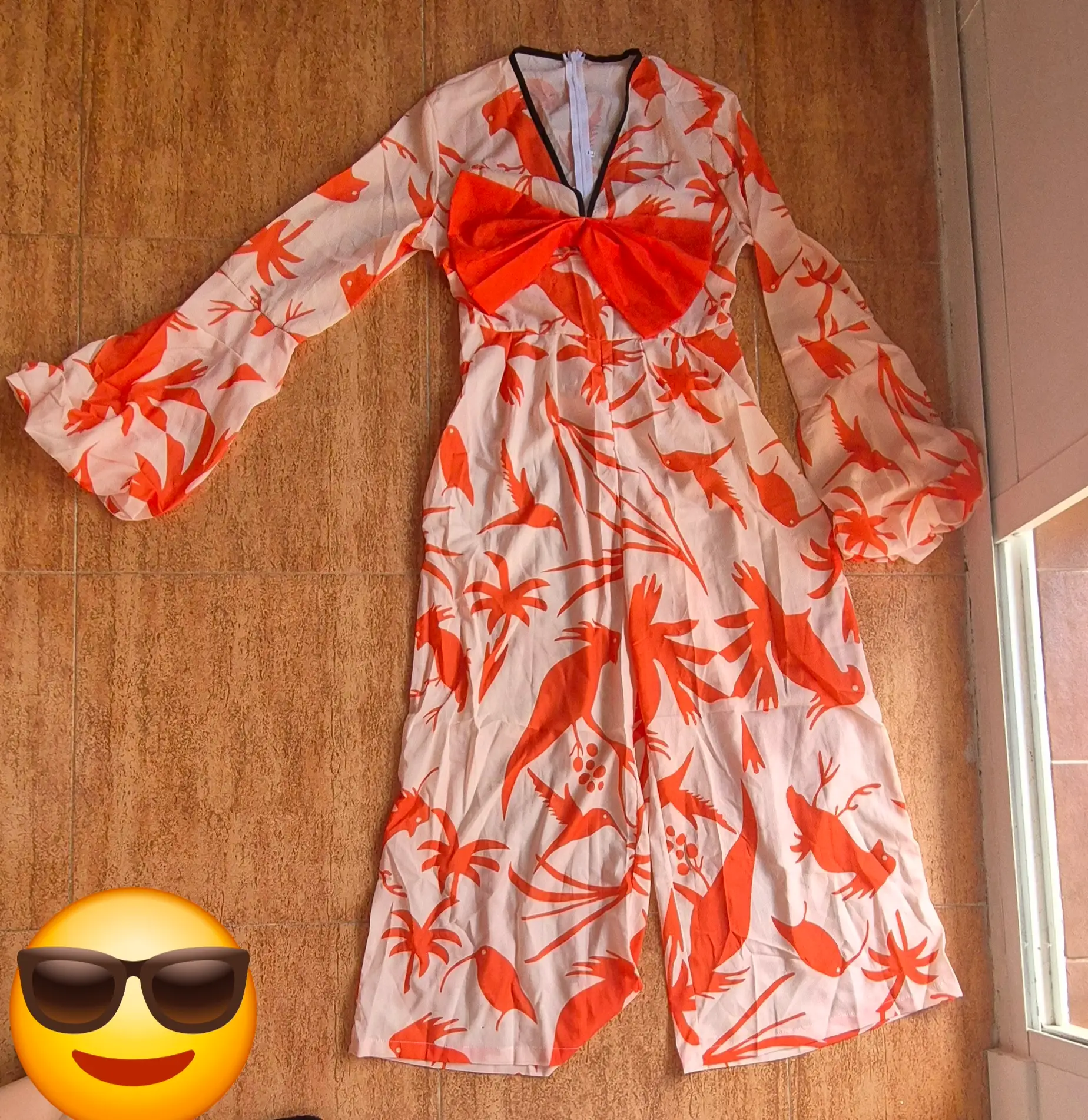 Mono Ancho Estampado Tropical Boho Mujer Evento Combishort Jumpsuit