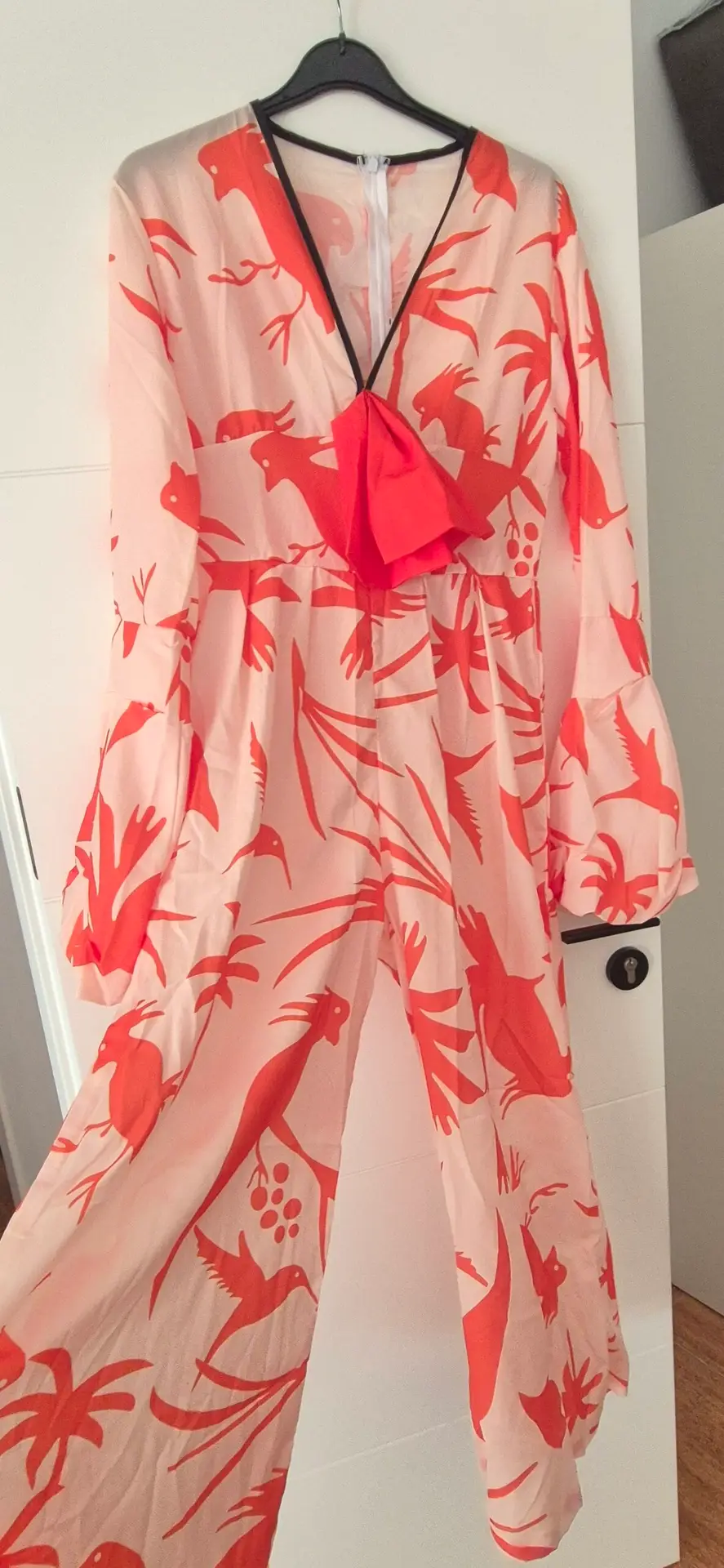 Mono Ancho Estampado Tropical Boho Mujer Evento Combishort Jumpsuit