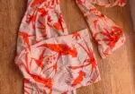 Mono Ancho Estampado Tropical Boho Mujer Evento Combishort Jumpsuit