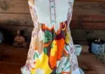 Vestido Vintage Sin Mangas Estilo Patchwork 100% algodón S-M