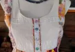 Vestido Vintage Sin Mangas Estilo Patchwork 100% algodón S-M