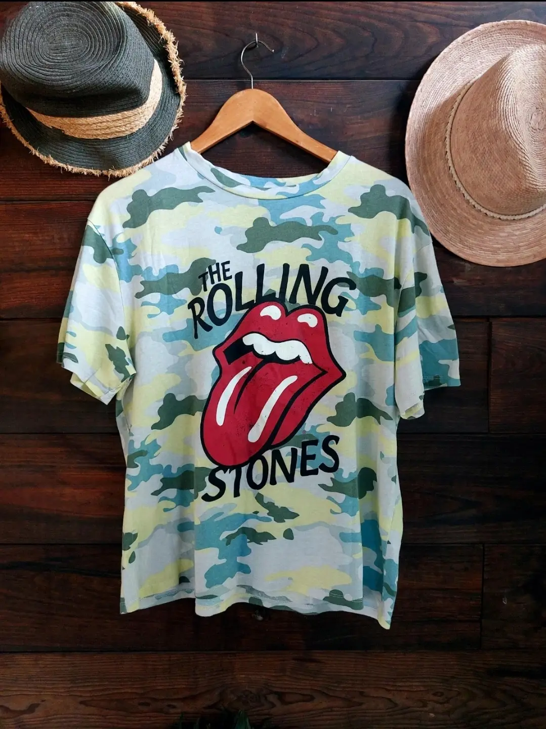 Camiseta Camiflaje The Rolling Stones Talla L