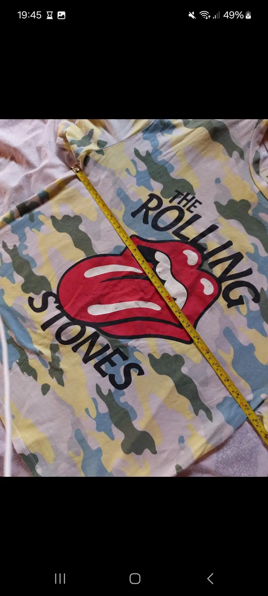 Camiseta Camiflaje The Rolling Stones Talla L