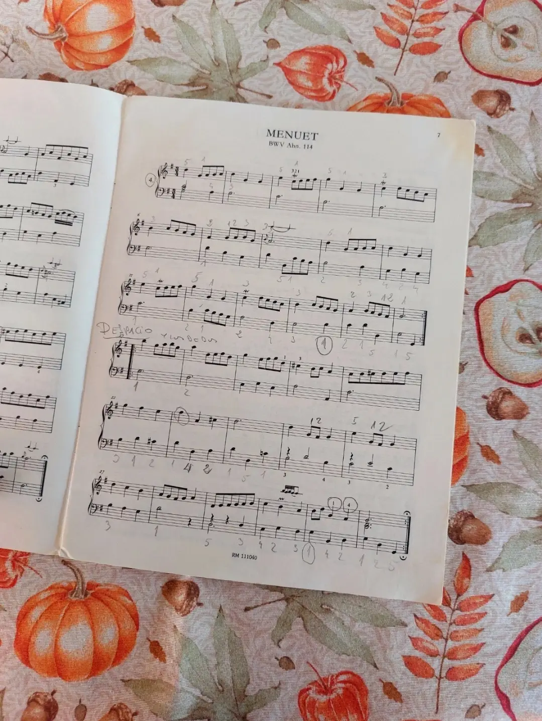 Álbum Piano Ana Magdalena Bach en edición Urtext 25 Piezas