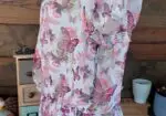 Blusa-Túnica Gasa Estampado de Corazones talla 36/38