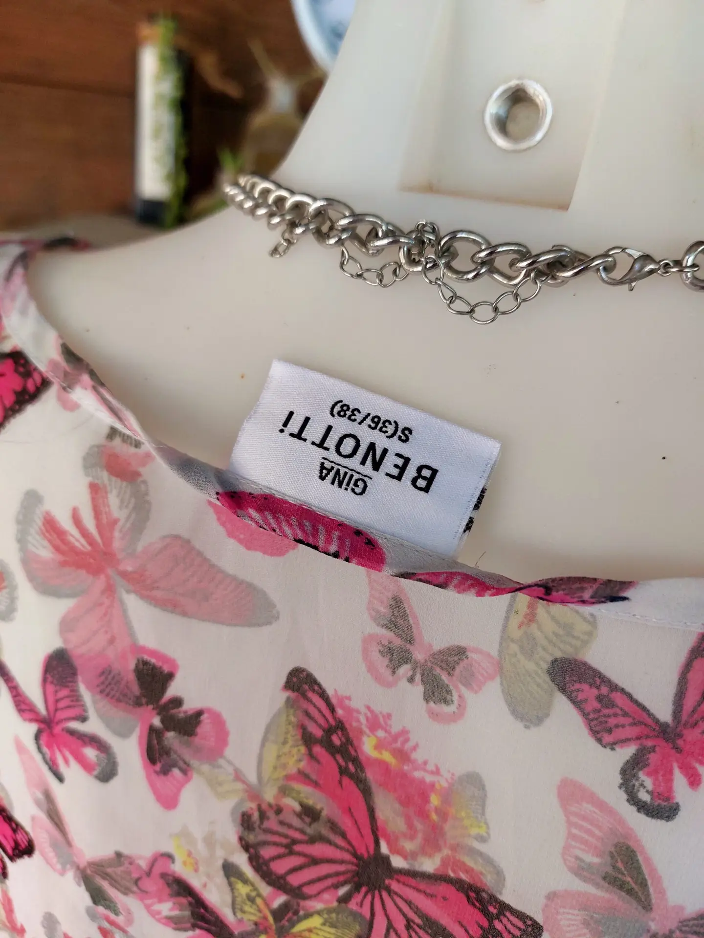 Blusa-Túnica Gasa Estampado de Corazones talla 36/38