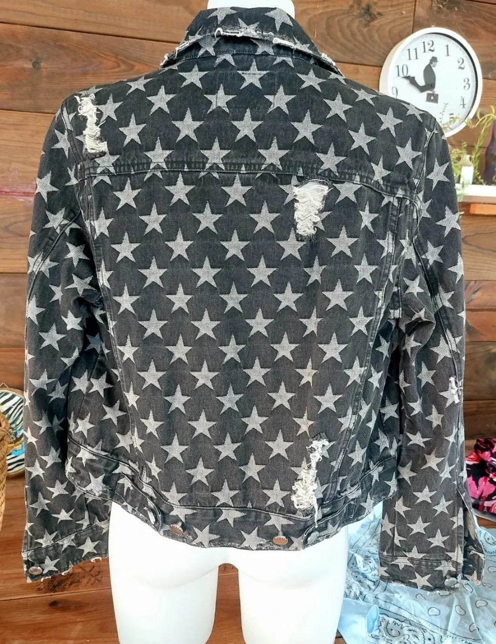 Cazadora Vaquera Cropped Guess Los Angeles Talla S