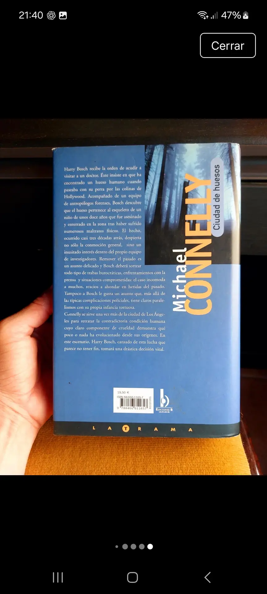 Ciudad de Huesos- Michael Connelly- Novela Negra Criminal
