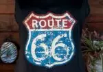 Top Tank Negro con Estampado Americano Route 66 Talla L
