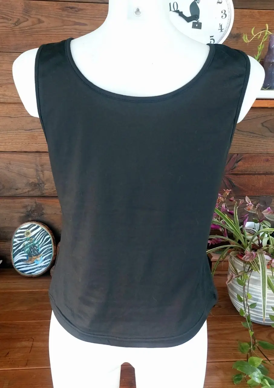 Top Tank Negro con Estampado Americano Route 66 Talla L
