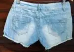 Shorts Tiro bajo Años 2000 Y2k Pedrería- Rotos- Desgastado Talla 40