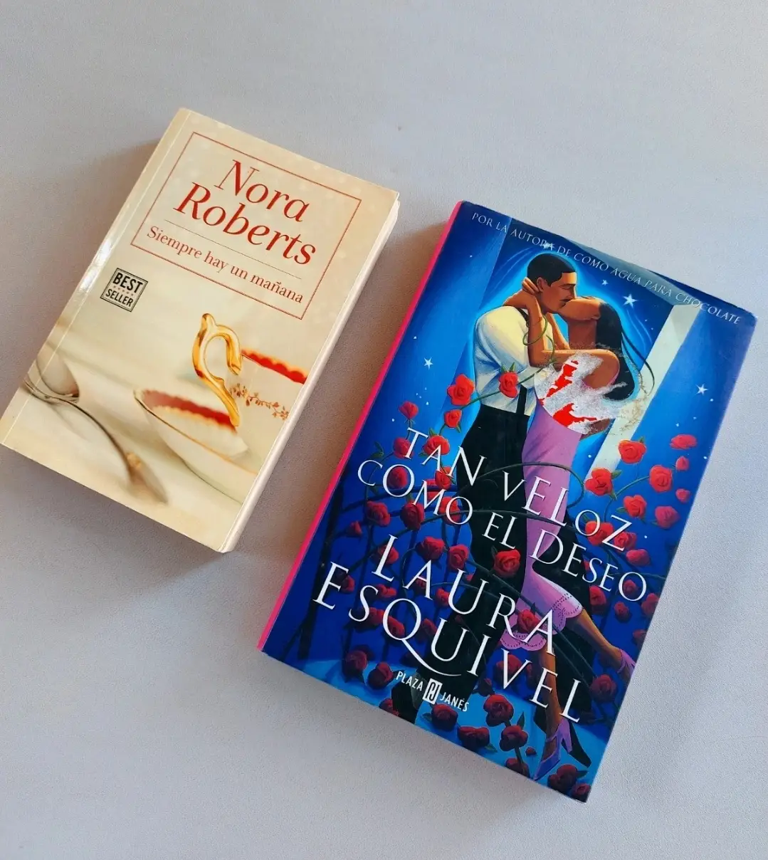 Lote 2 Libros Novela Romántica Nora Roberts y Laura Esquivel