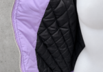 Chaqueta Bomber Lila Vintage Y2K Unisex Oversize L-XL Acolchada Años 2000 Streetwear