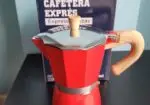 Cafetera italiana roja