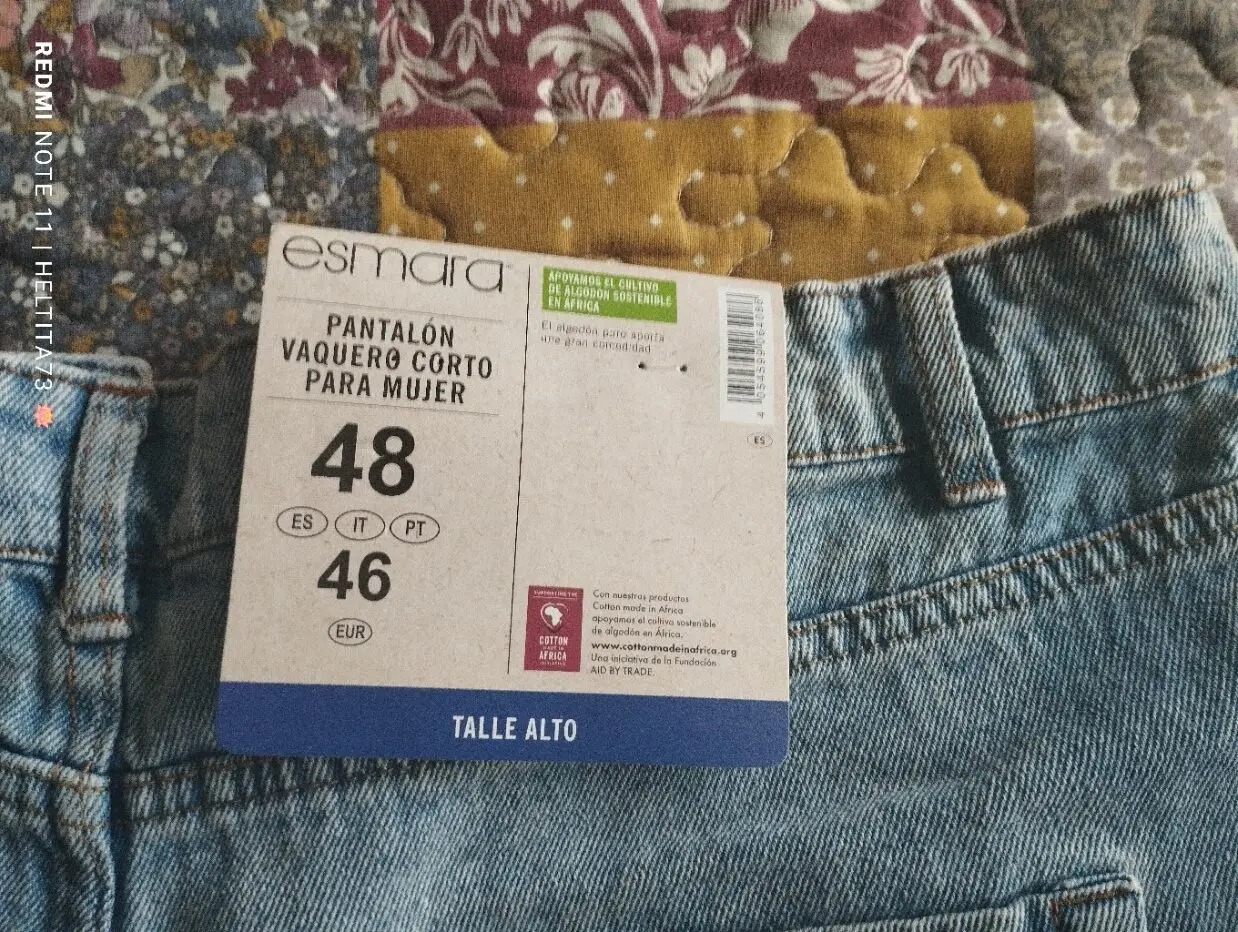 Pantalón corto vaquero mujer