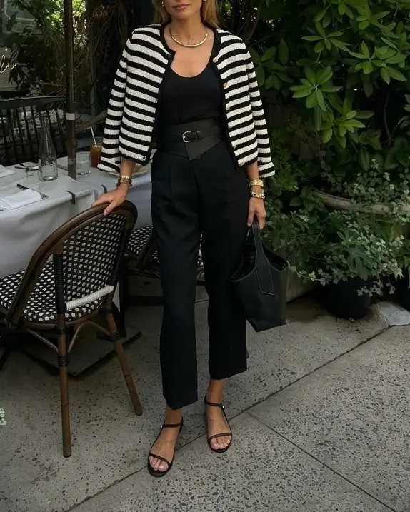 Mango cárdigan de rayas abotonado de punto mujer talla XXS 32