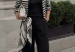 Mango cárdigan de rayas abotonado de punto mujer talla XXS 32