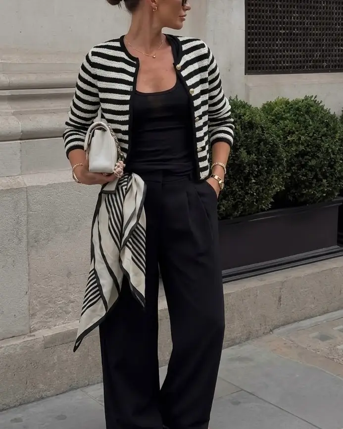 Mango cárdigan de rayas abotonado de punto mujer talla XXS 32