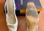 Zapatos de tacón beige