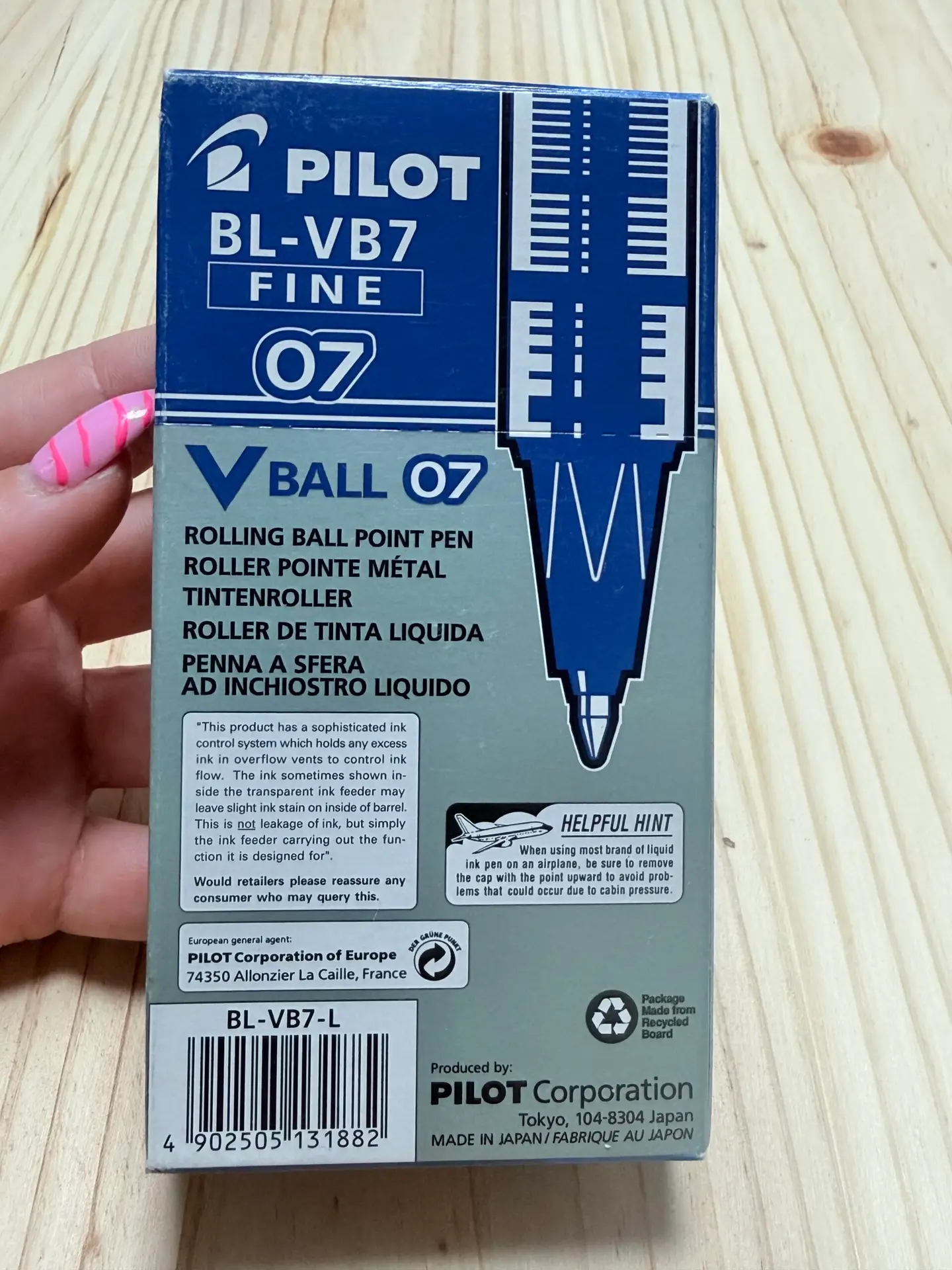 Bolígrafos Pilot VBall 07