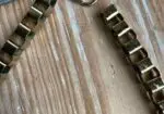 Collar corto en tonos azules