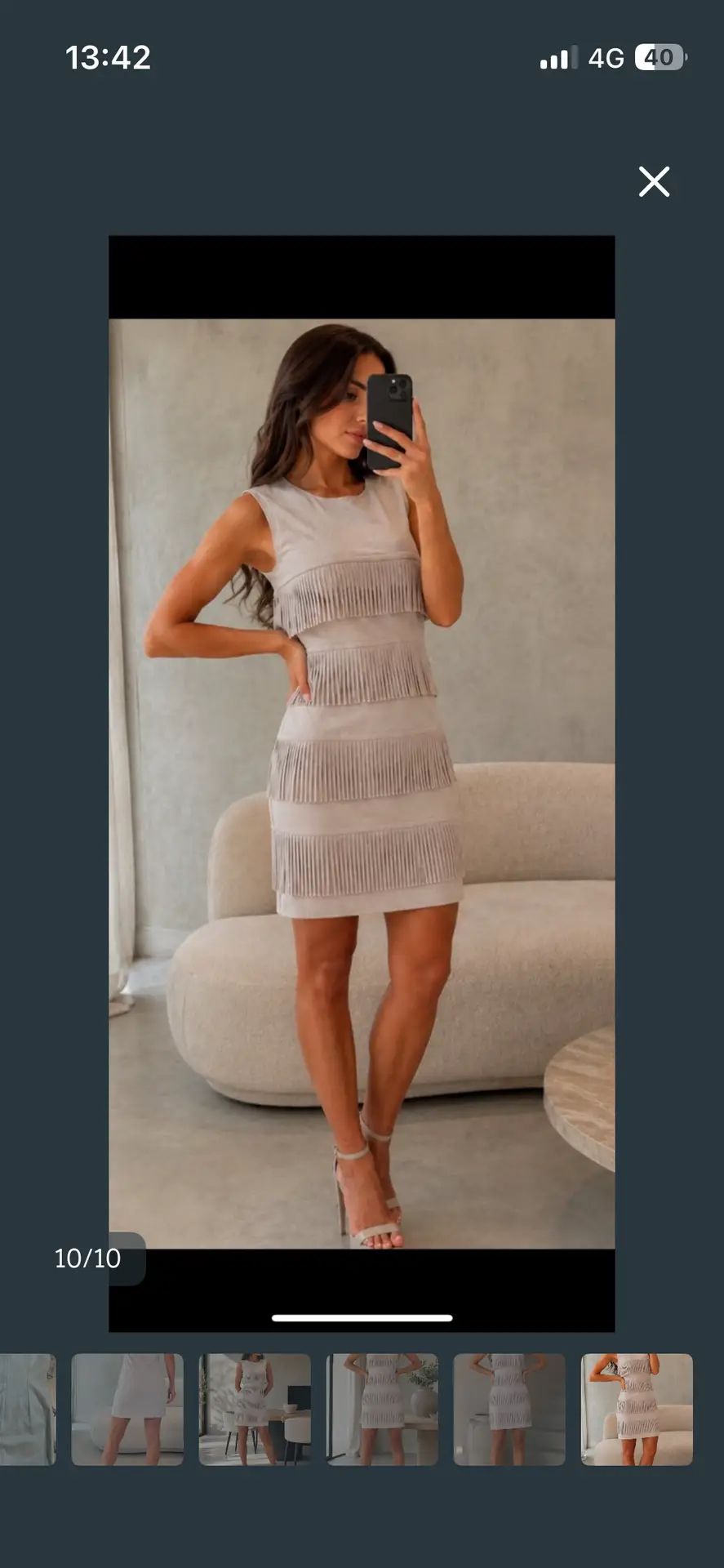 Vestido ante Calvin Klein