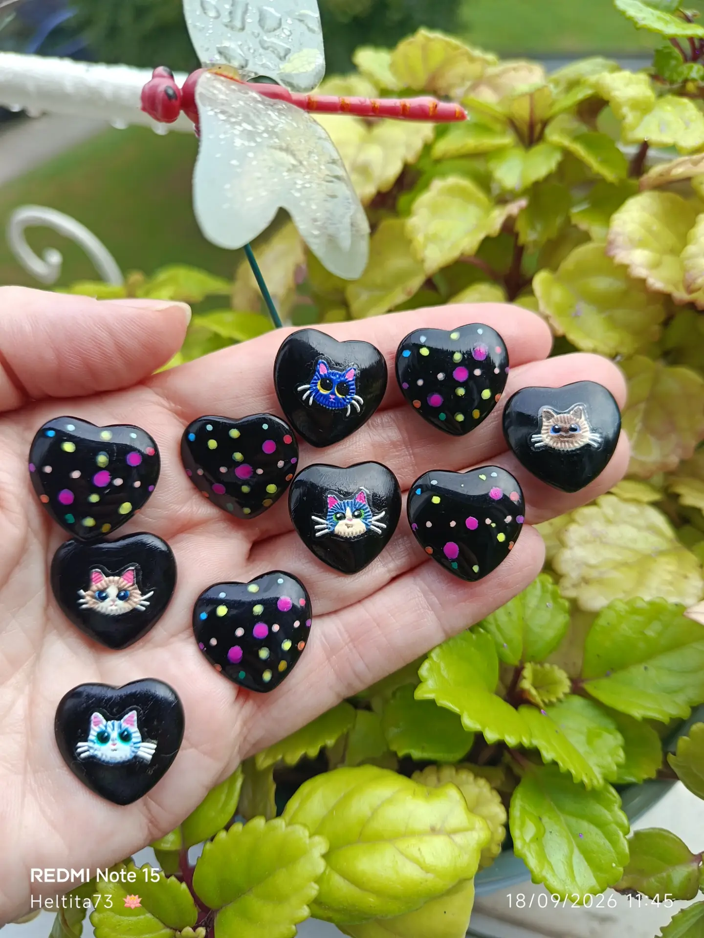 Juego tres en raya «Gatitos Corazones»