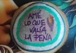 Piedra «Amé lo que valía la pena»
