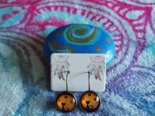 Pendientes-gato-dorado