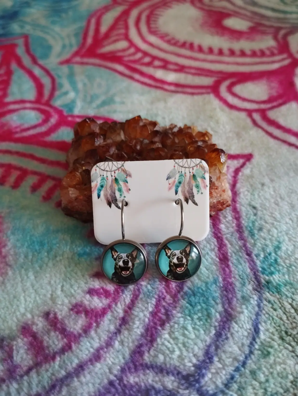 Pendientes «Perrito alegre»