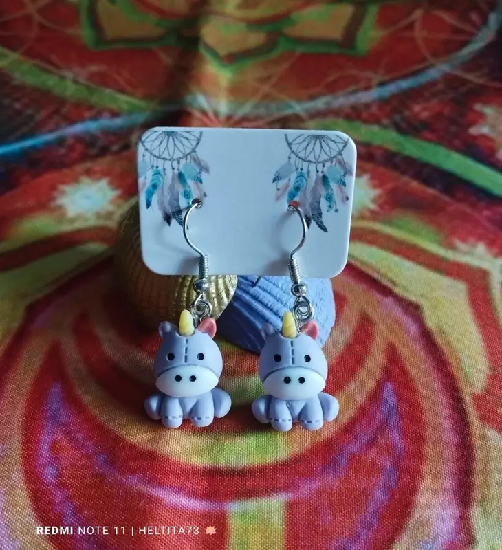 Pendientes unicornio