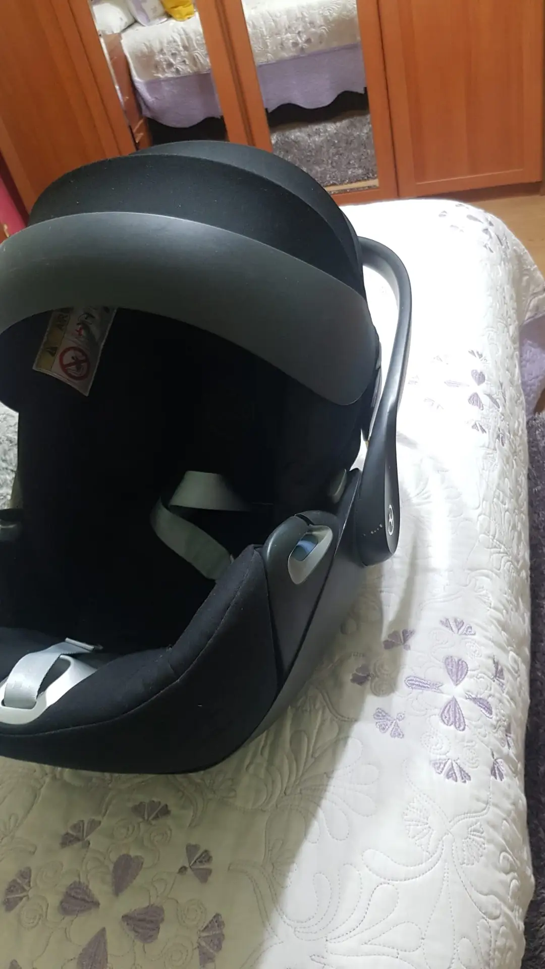 Silla de coche para bebé Maxi-Cosi negra con asa