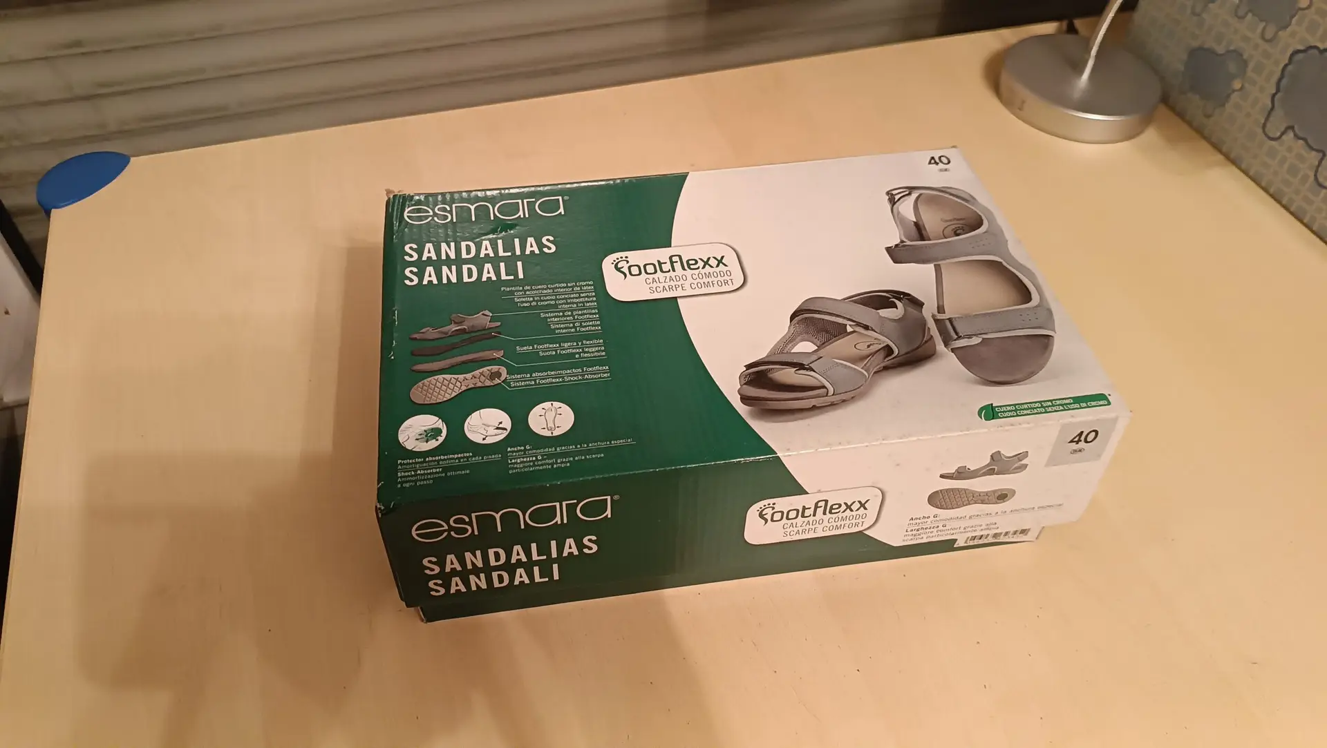 Sandalias Esmara Azul/Gris Talla 40