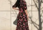 Vestido Flores largo Stradivarius L