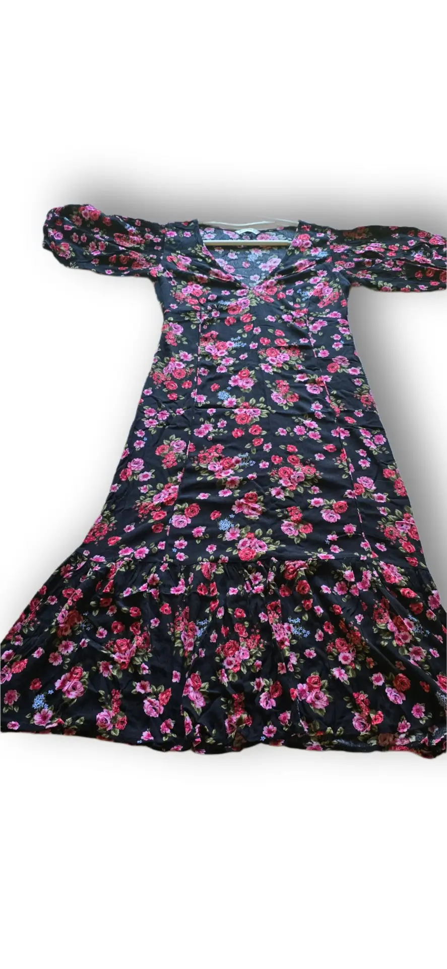 Vestido Flores largo Stradivarius L
