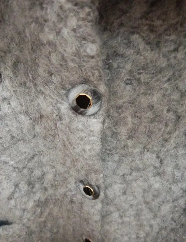 Abrigo de lana gris