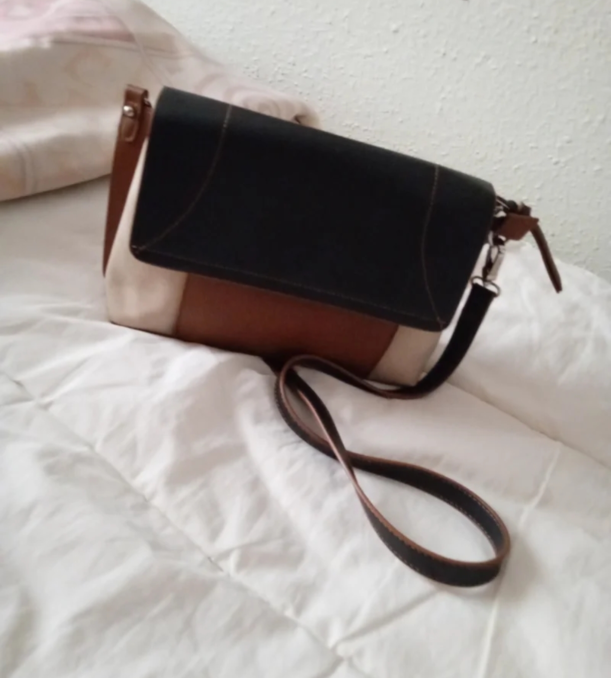Bolso tricolor polipiel