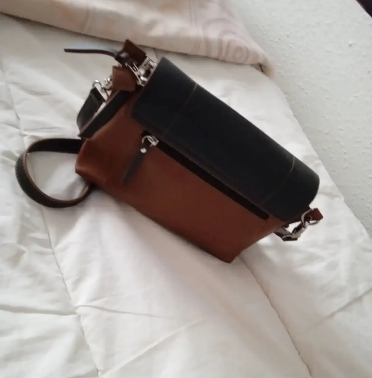 Bolso tricolor polipiel