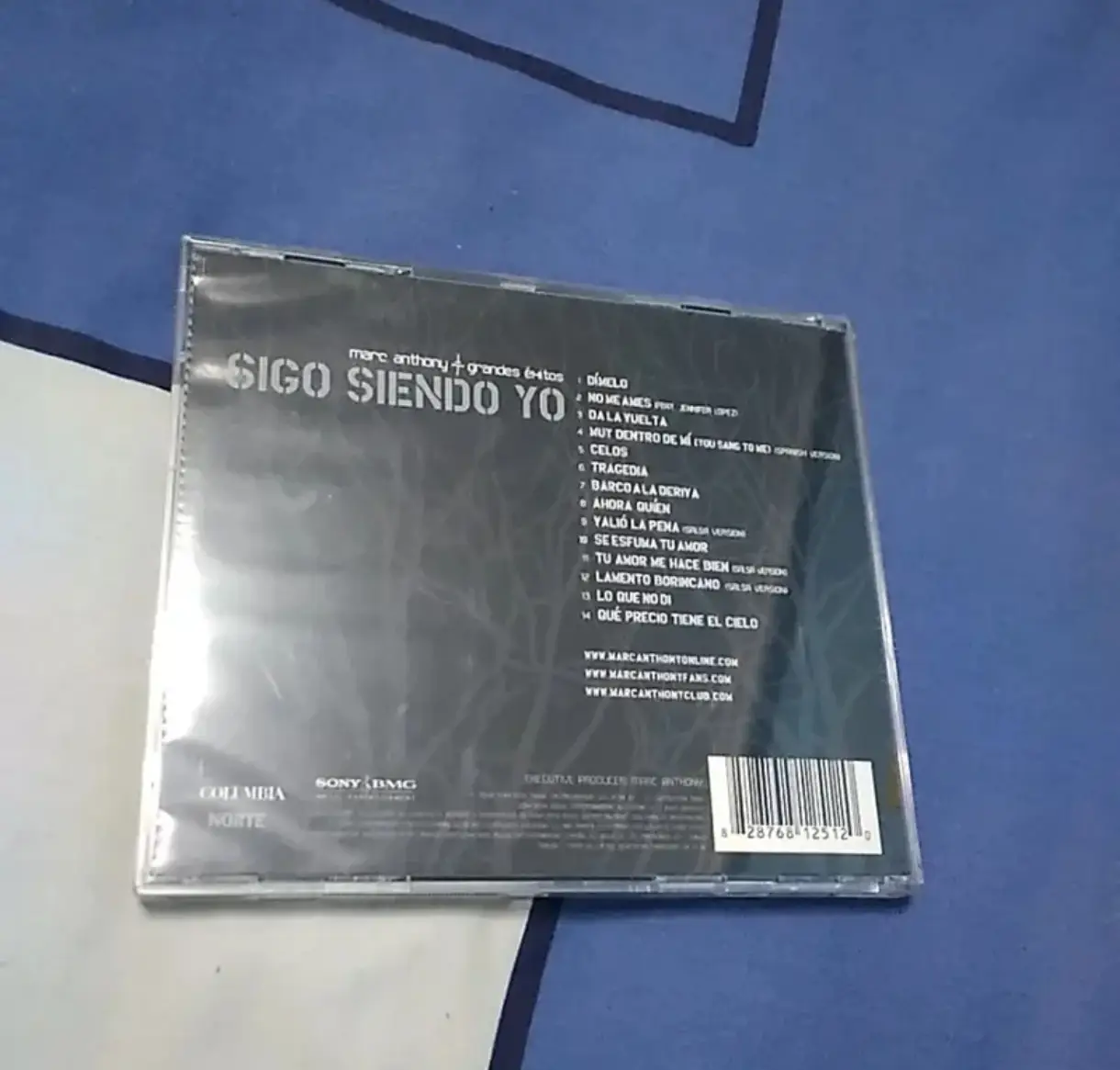 Cd música Marc Anthony:sigo siendo yo