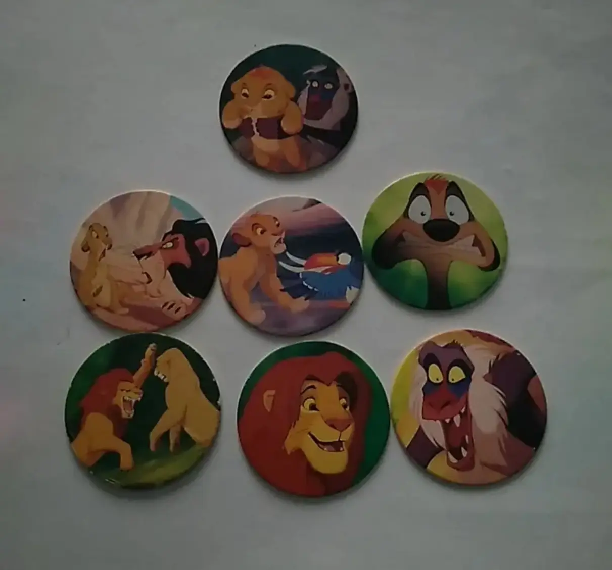Lote 7 caps de el rey león vintage